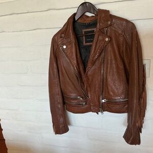 Mauritius Christy Leather Moto Jacket